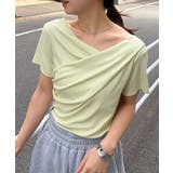 ライム | ドレープリブTシャツ | RANAN