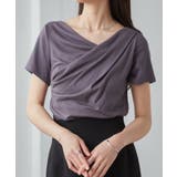 チャコール | ドレープリブTシャツ | RANAN