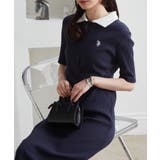 【M~LLサイズ展開】<U.S.POLO ASSN.>ポロ衿リブワンピース | RANAN | 詳細画像17
