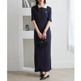 【M~LLサイズ展開】<U.S.POLO ASSN.>ポロ衿リブワンピース | RANAN | 詳細画像19