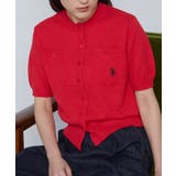 レッド | ＜Ｕ．Ｓ．Ｐ＞コンパクトニットカーデ | RANAN