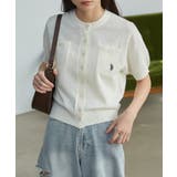 ホワイト | ＜Ｕ．Ｓ．Ｐ＞コンパクトニットカーデ | RANAN