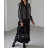 グレーケイ | カットコールキャミ×ニットカーデセット | RANAN
