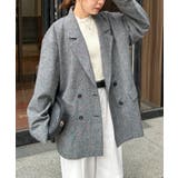 ブラック | ダブルテーラードツイードジャケット | RANAN