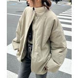 ノーカラーオーバーサイズ中わたブルゾン | RANAN | 詳細画像12