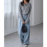 ヘンリーネックワッフルロンＴ | RANAN | 詳細画像16 