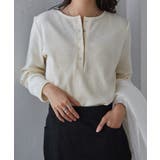 ヘンリーネックワッフルロンＴ | RANAN | 詳細画像18 