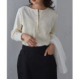 ヘンリーネックワッフルロンＴ | RANAN | 詳細画像20 