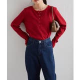 ヘンリーネックワッフルロンＴ | RANAN | 詳細画像28 