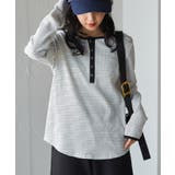 ヘンリーネックワッフルロンＴ | RANAN | 詳細画像32 