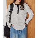 ヘンリーネックワッフルロンＴ | RANAN | 詳細画像7 