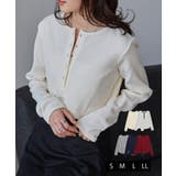 ヘンリーネックワッフルロンＴ | RANAN | 詳細画像1 