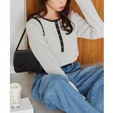 ボーダー | ヘンリーネックワッフルロンＴ | RANAN