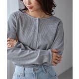 グレー | ヘンリーネックワッフルロンＴ | RANAN