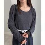 グレー/ブラック | リバーシブルシアーレースＴ | RANAN