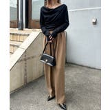 ドレープオフショルリブロンＴ | RANAN | 詳細画像34 