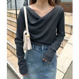 ドレープオフショルリブロンＴ | RANAN | 詳細画像4 