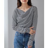 ボーダー | ドレープオフショルリブロンＴ | RANAN