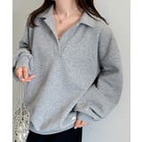 襟付きオーバーサイズスウェット | RANAN | 詳細画像2 