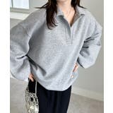 襟付きオーバーサイズスウェット | RANAN | 詳細画像3 