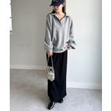 襟付きオーバーサイズスウェット | RANAN | 詳細画像5 