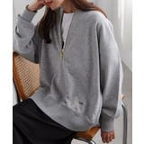 グレー | フロントハーフジップスウェット | RANAN