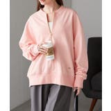 ピンク | フロントハーフジップスウェット | RANAN