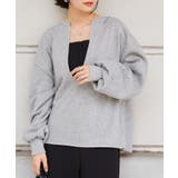 深Ｖネックロゴ刺繍スウェット | RANAN | 詳細画像3 