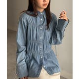 ブルー | ライトデニムシャーリングデザインシャツ | RANAN