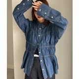 ネイビー | ライトデニムシャーリングデザインシャツ | RANAN