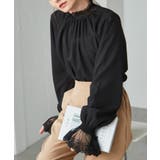 レースフリルプチハイネックブラウス | RANAN | 詳細画像4