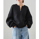 ハーフジップスウェットライクニット | RANAN | 詳細画像10 