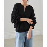 ハーフジップスウェットライクニット | RANAN | 詳細画像11 