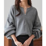 ハーフジップスウェットライクニット | RANAN | 詳細画像14 