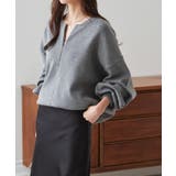 ハーフジップスウェットライクニット | RANAN | 詳細画像15 