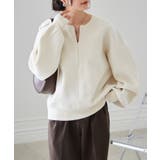 ハーフジップスウェットライクニット | RANAN | 詳細画像3 