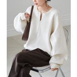 ハーフジップスウェットライクニット | RANAN | 詳細画像4 