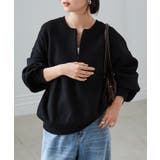 ハーフジップスウェットライクニット | RANAN | 詳細画像8 