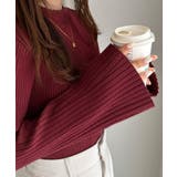 フレアースリーブニュアンスカラーニット | RANAN | 詳細画像17 