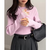 シアーフリルハイネックリブニット | RANAN | 詳細画像30 