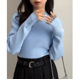 シアーフリルハイネックリブニット | RANAN | 詳細画像37 