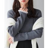 シアーフリルハイネックリブニット | RANAN | 詳細画像4 