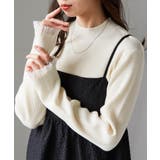 アイボリー | シアーフリルハイネックリブニット | RANAN