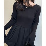 裾バルーンドッキングリブニット | RANAN | 詳細画像1 