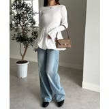 裾バルーンドッキングリブニット | RANAN | 詳細画像10 