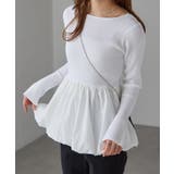 裾バルーンドッキングリブニット | RANAN | 詳細画像11 