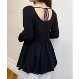 裾バルーンドッキングリブニット | RANAN | 詳細画像2 