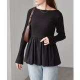 裾バルーンドッキングリブニット | RANAN | 詳細画像5 