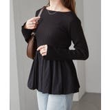 裾バルーンドッキングリブニット | RANAN | 詳細画像6 