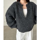 ディープキーネックシャギーニット | RANAN | 詳細画像11 